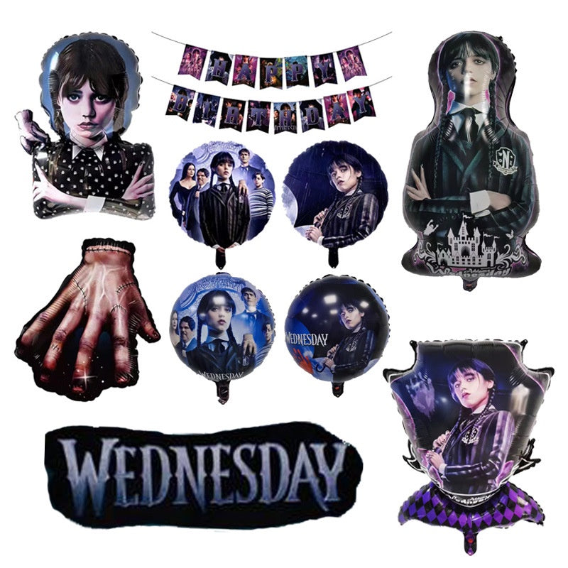 ParteeTime Wednesday Things Foil Balloon Birthday Party