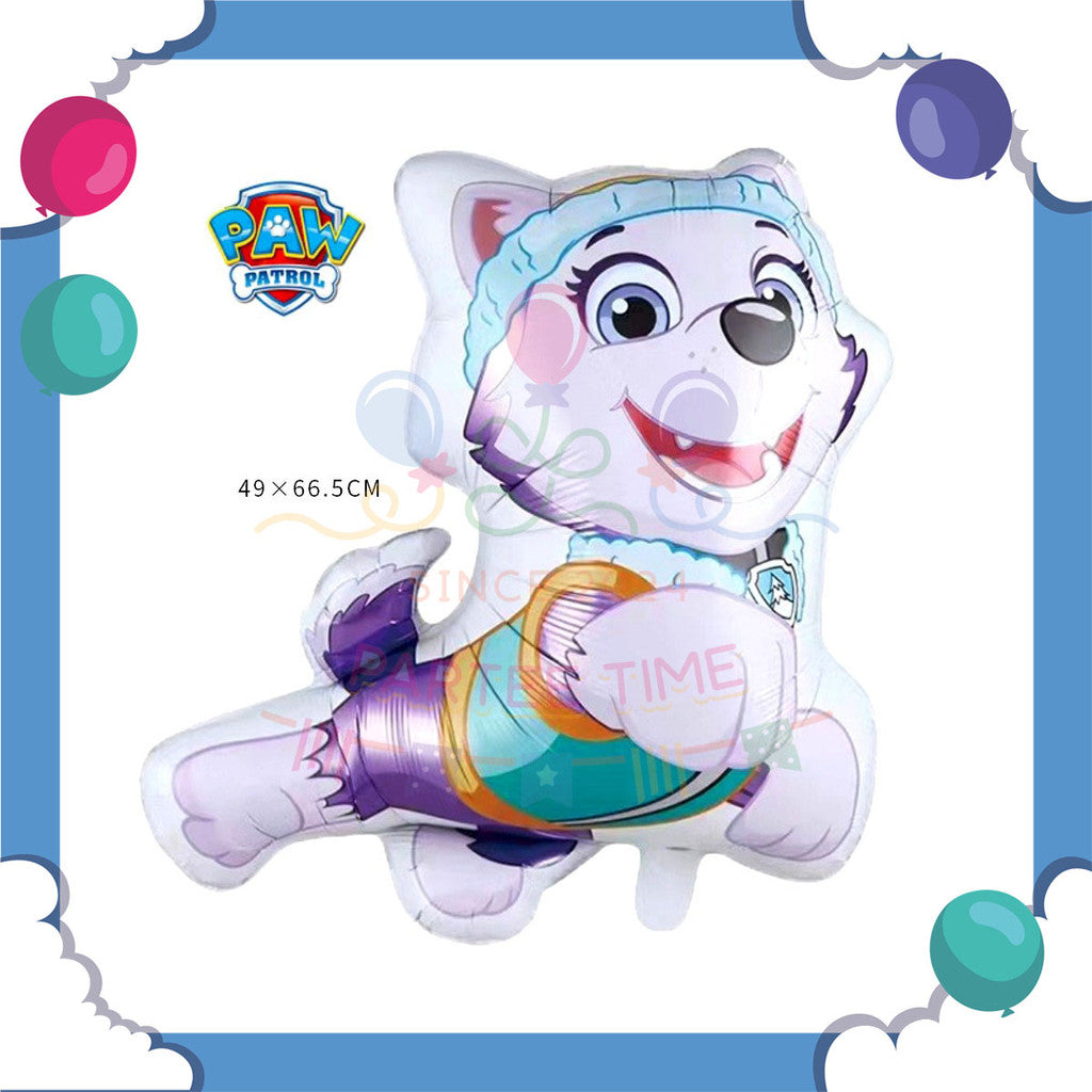 ParteeTime Kid Paw Patrol 1pcs Chase Marshall Skye Themed Foil Balloon Birthday Party Decoration Belon Hiasan Hari Jadi