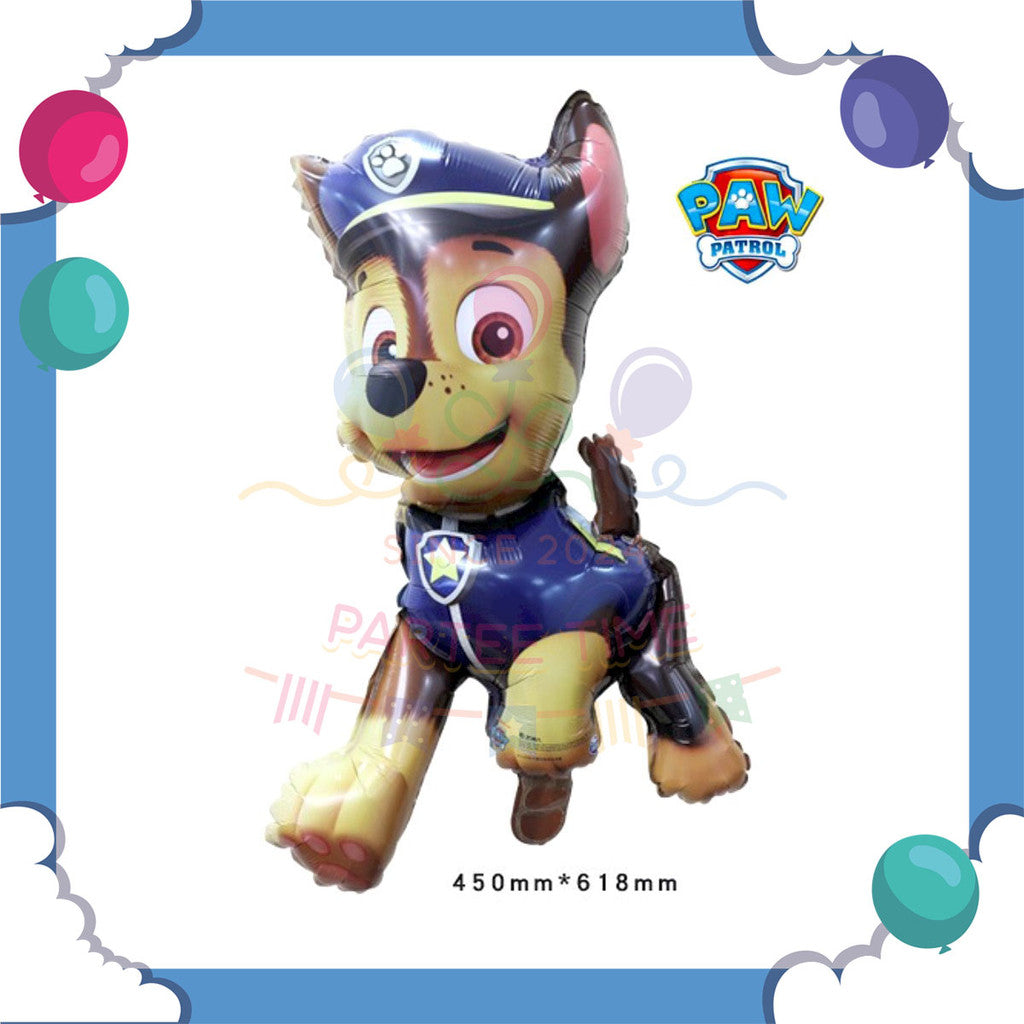 ParteeTime Kid Paw Patrol 1pcs Chase Marshall Skye Themed Foil Balloon Birthday Party Decoration Belon Hiasan Hari Jadi