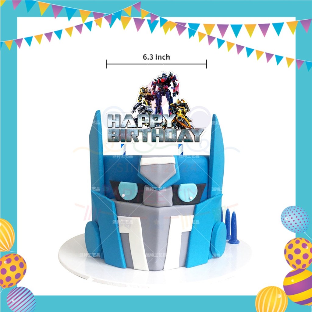ParteeTime Kid Birthday Party Celebration Decoration Set Transformer 4 in 1 Hiasan Majlis Sambutan Hari Jadi Kanak-Kanak