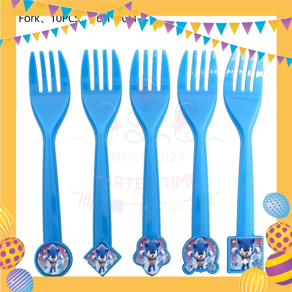 ParteeTime Kids Sonic Theme Decorations Kids Birthday Party Balloon Banners Hang Swirls Backdrop Tablecloth Cake Topper