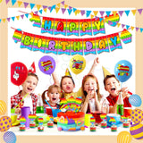 ParteeTime Kids Birthday Party Celebration Decoration Set Pop it 4 in 1 Majlis Sambutan Hiasan Hari Jadi Kanak-Kanak