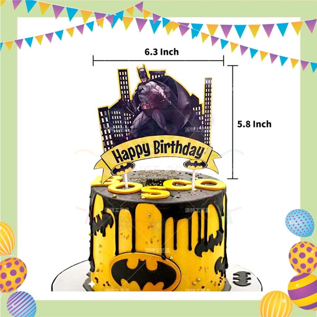 ParteeTime Kids Birthday Party Celebration Decoration Set Superhero 4 in 1 Hiasan Majlis Sambutan Hari Jadi Kanak-Kanak