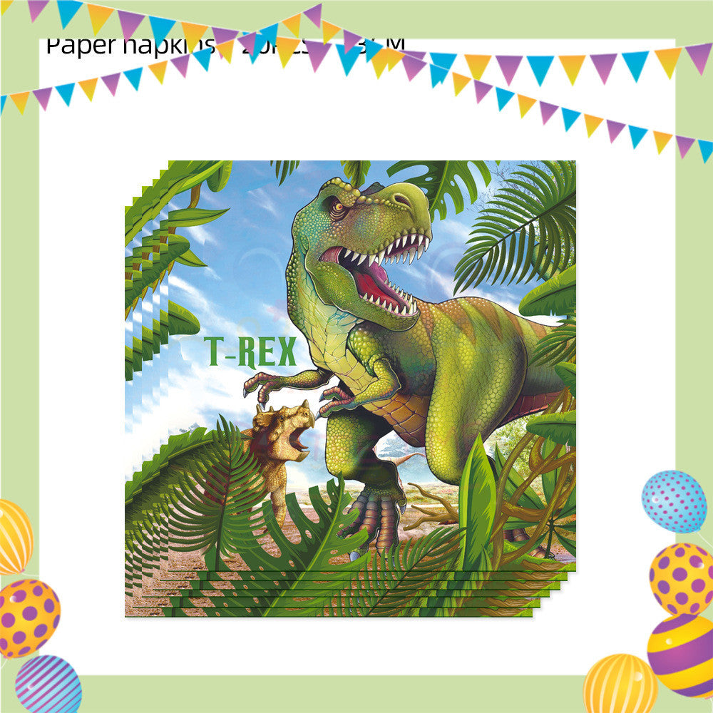 ParteeTime Kids Dinosaur Theme Decorations Birthday Party Supplies Banners Backdrop Set Budak Hari JadiĀ Hiasan
