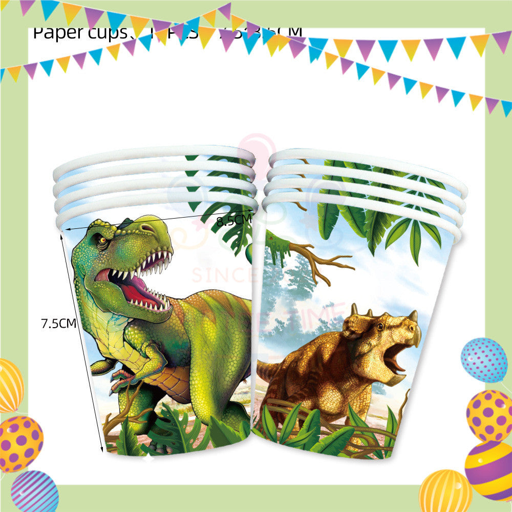 ParteeTime Kids Dinosaur Theme Decorations Birthday Party Supplies Banners Backdrop Set Budak Hari JadiĀ Hiasan