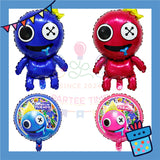 ParteeTime Kids Cute Rainbow Friends Themed Foil Balloon Birthday Party Decoration Belon Tema Parti Hari Jadi Hiasan