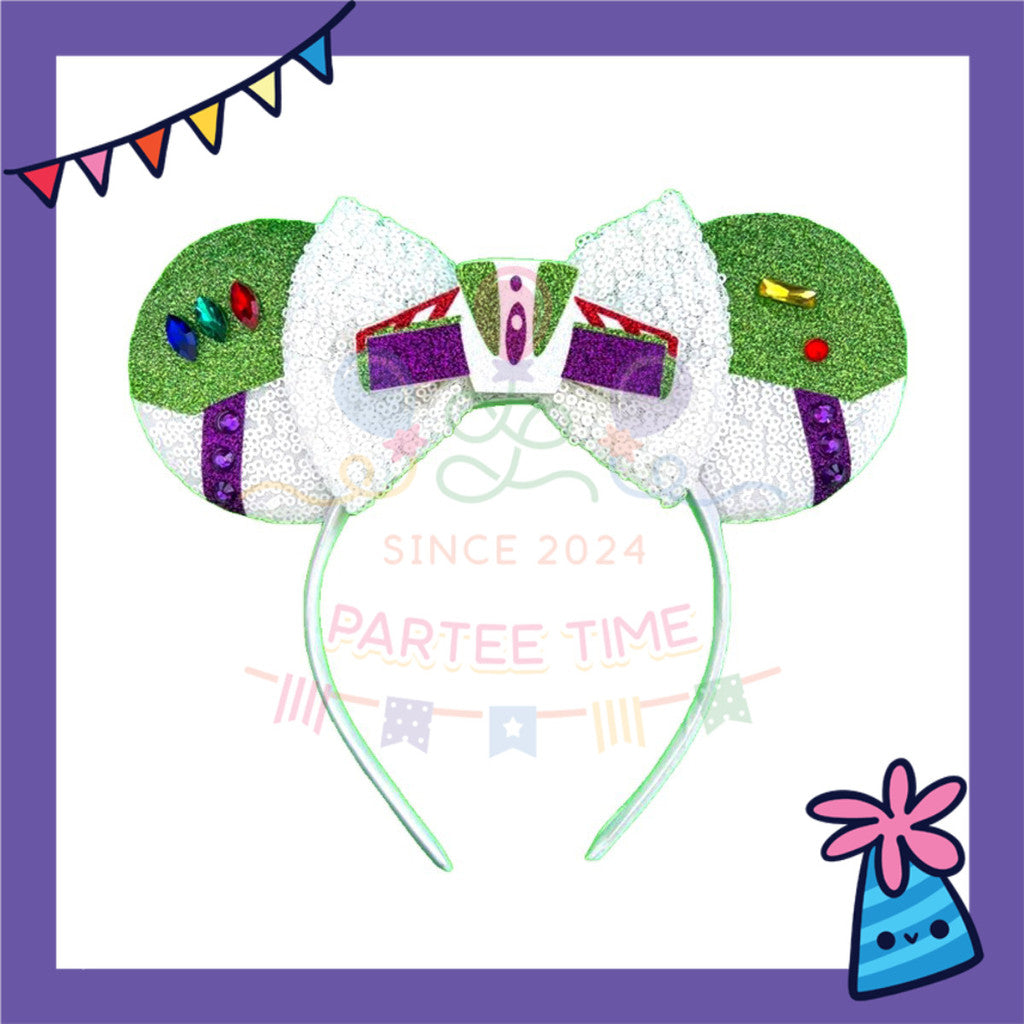 ParteeTime Kids Toy Story Buzz Lightyear Costumes Dress With Headband Girls Cosplay
