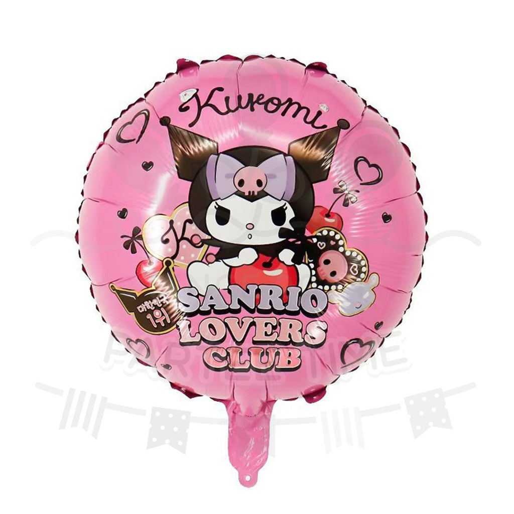 ParteeTime Kids Cute Sanrio Themed Foil Balloon Birthday Party Decoration Foil Belon Tema Comel Sanrio Hari Jadi Hiasan