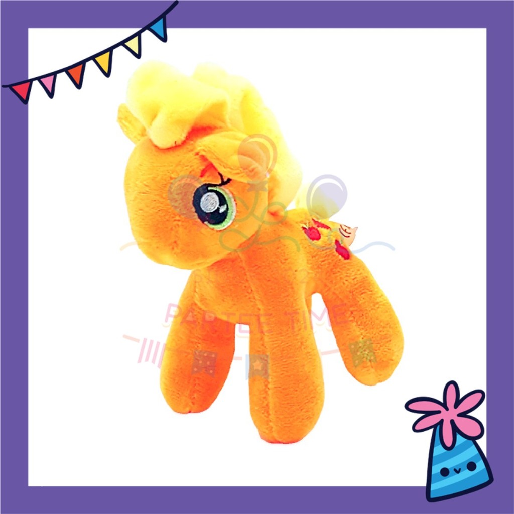 ParteeTime Kids Mini Fluffy My Little Pony Cute Soft Dolls Keychain Cute Plush Toy Adorable Stuffed Doll Toy Pendant