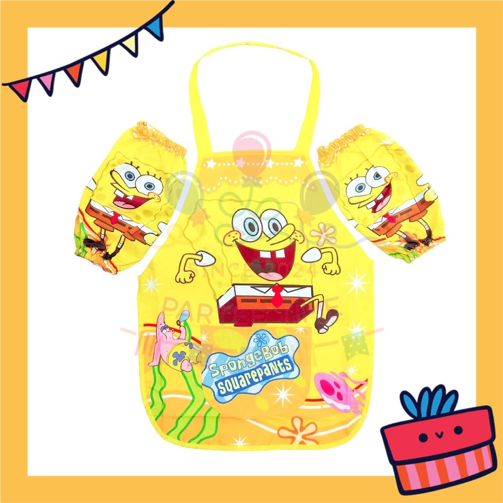 ParteeTime Kids Boy Girl Sanrio Kuromi Melody Cinnamoroll Waterproof Cooking Baking Painting Apron Children’s Apron