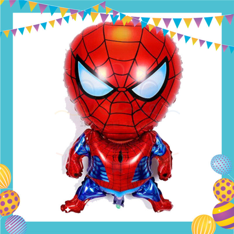 ParteeTime Kids Spidey And His Amazing Friends Birthday Theme Decorations Birthday Balloon Banner Hang Hiasan Hari Jadi