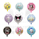 ParteeTime Kids Cute Sanrio Themed Foil Balloon Birthday Party Decoration Foil Belon Tema Comel Sanrio Hari Jadi Hiasan