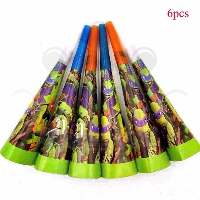 ParteeTime Kids Ninja Turtle Birthday Theme Decorations Kids Birthday Balloon Banner Hang Swirl Backdrop Tablecloth