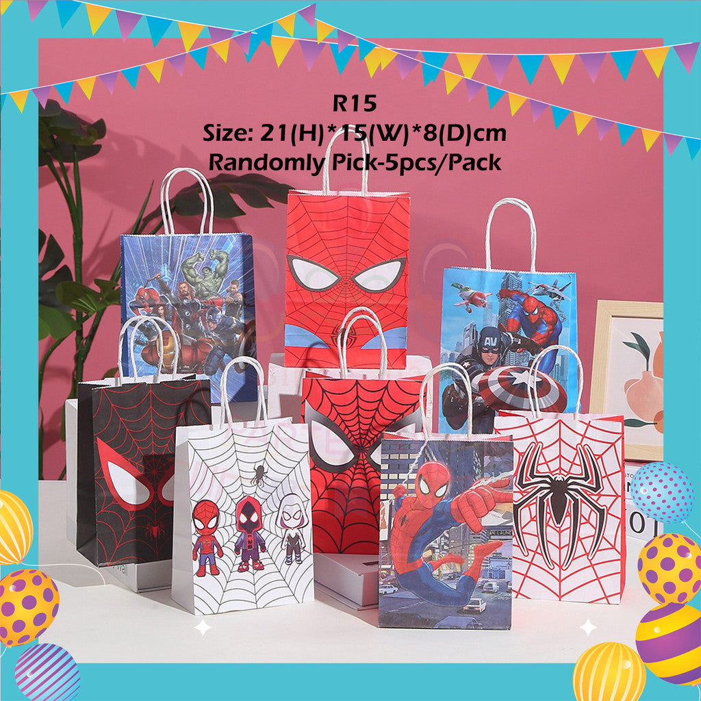 ParteeTime Kids Spidey And His Amazing Friends Birthday Theme Decorations Birthday Balloon Banner Hang Hiasan Hari Jadi