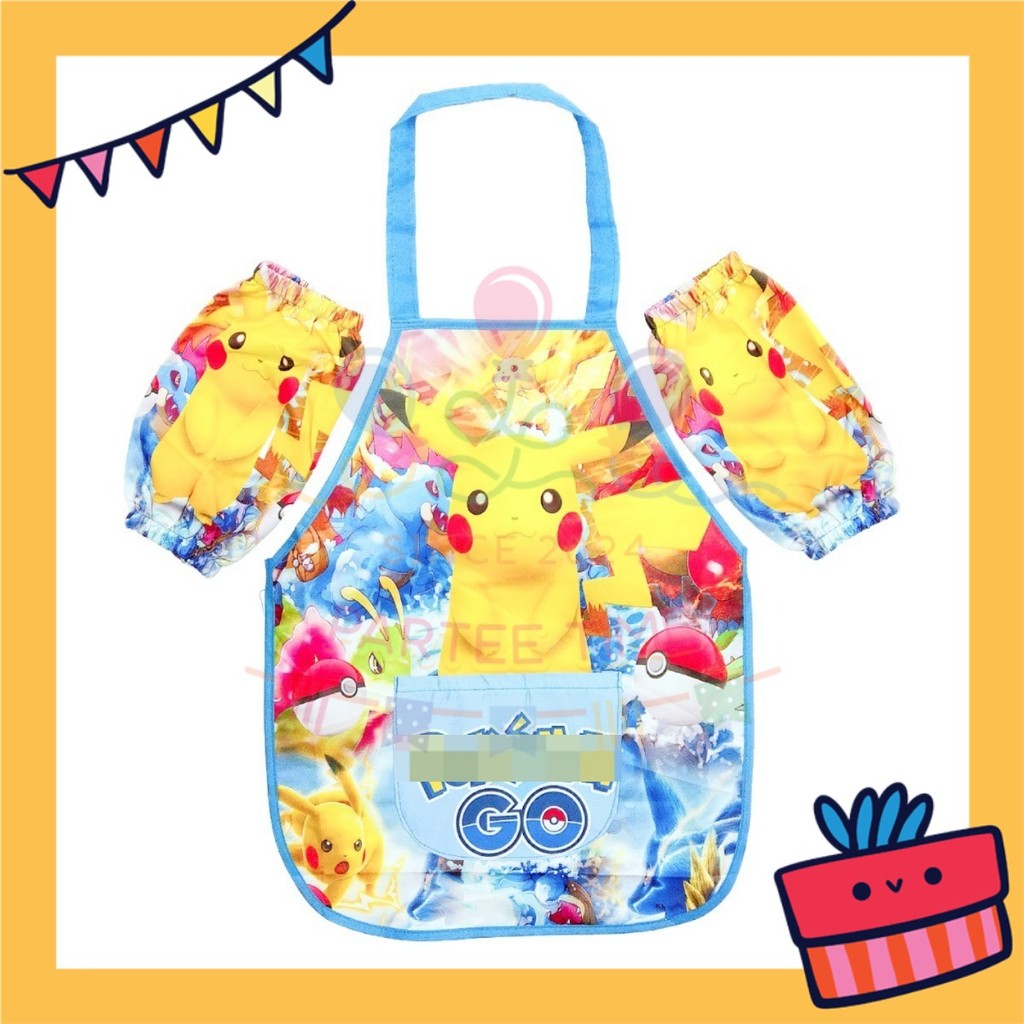 ParteeTime Kids Boy Girl Sanrio Kuromi Melody Cinnamoroll Waterproof Cooking Baking Painting Apron Children’s Apron