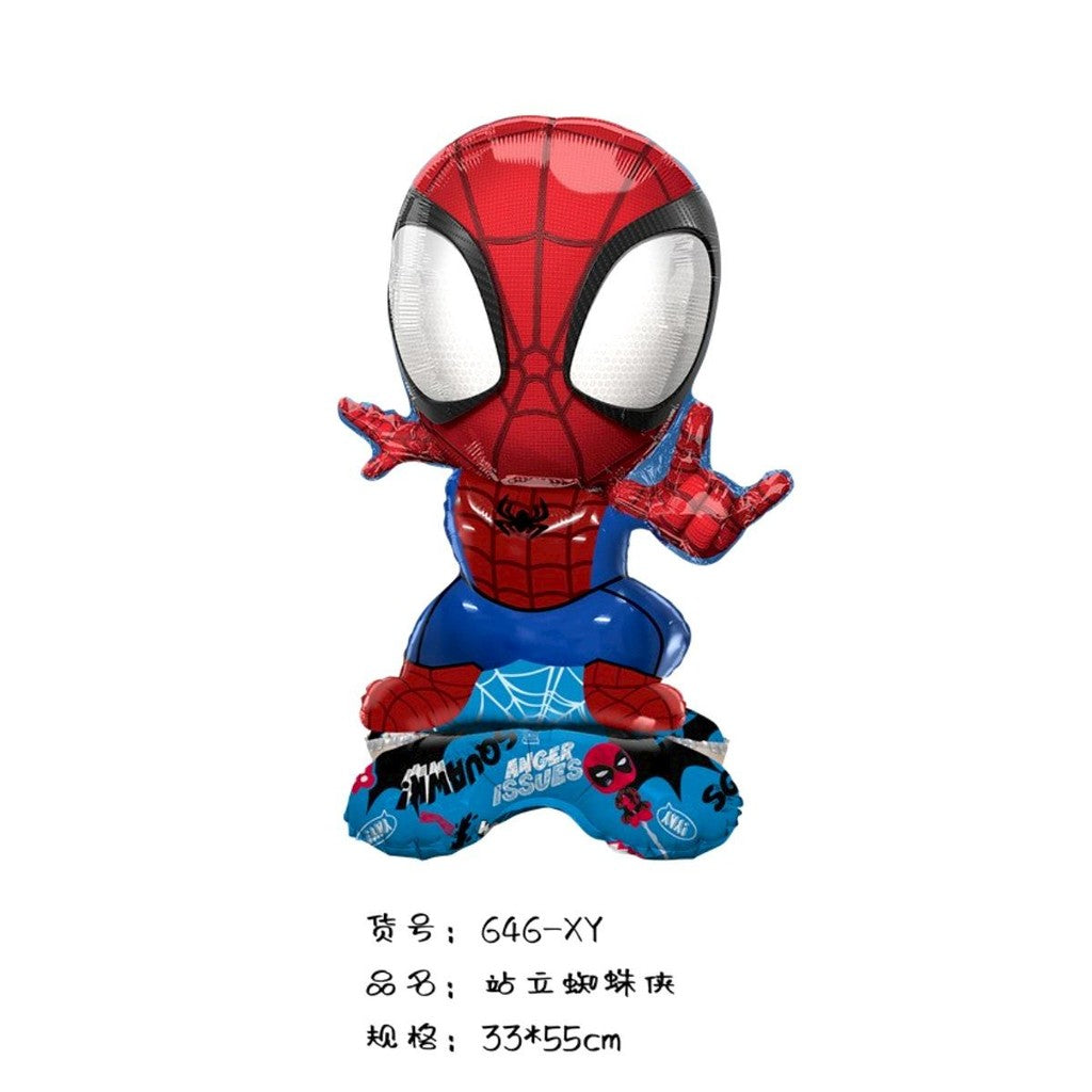 ParteeTime Kids Roblox Ninja Turtle Superhero Spiderman Captain Themed Foil Balloon Birthday Party Decoration