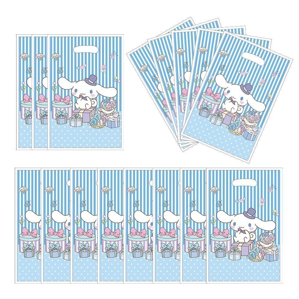 ParteeTime Kids Cinnamoroll Theme Decorations Birthday Party Balloon Banners Hang Swirls Backdrop Tablecloth Cake Topper