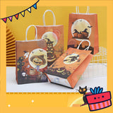 ParteeTime Birthday Kids 1pcs Halloween Party Favor Gift Bags with Handle Paper Bag Doorgift Packaging Goodies