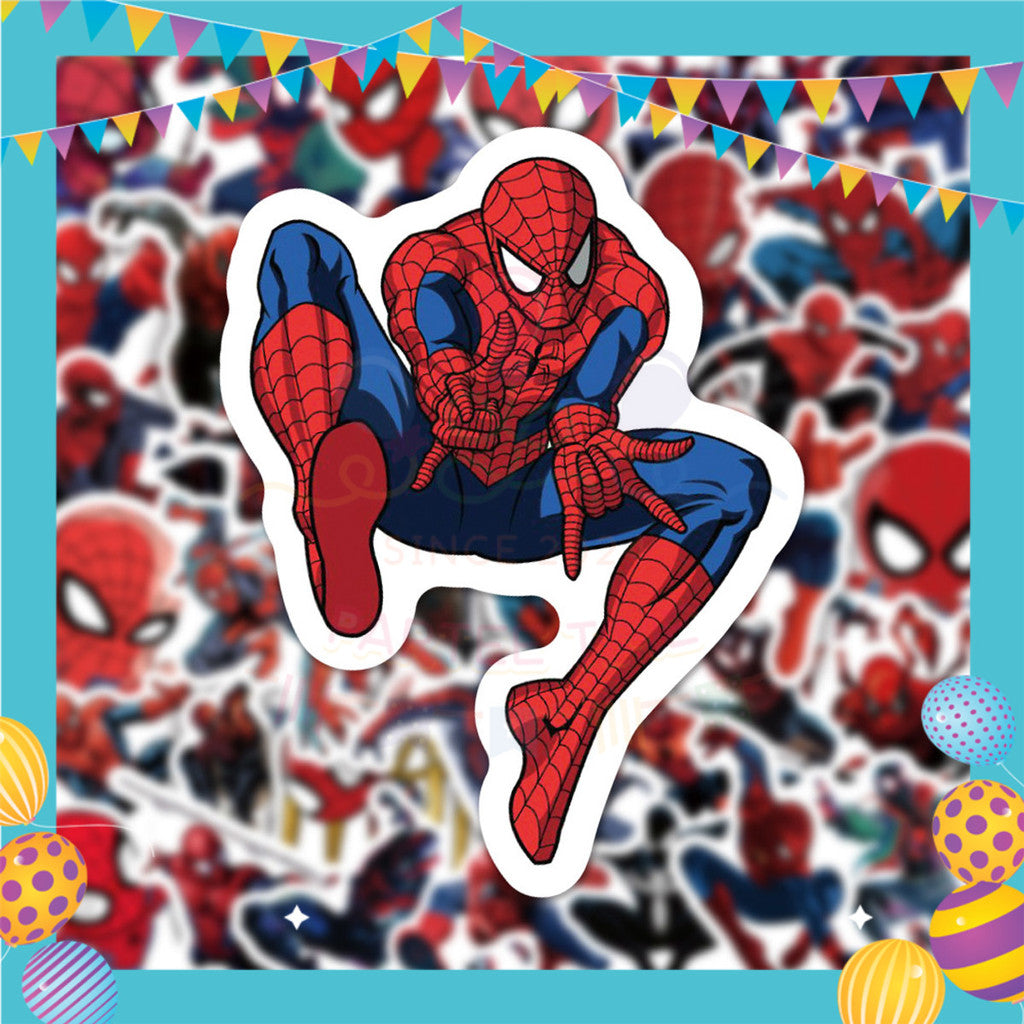 ParteeTime Kids Spidey And His Amazing Friends Birthday Theme Decorations Birthday Balloon Banner Hang Hiasan Hari Jadi