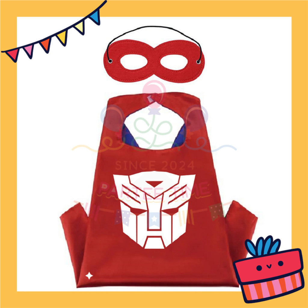 ParteeTime Kids Mask Cape Children Superhero Spiderman Capes Birthday Party Dress Up Toy Cape Cosplay Costume