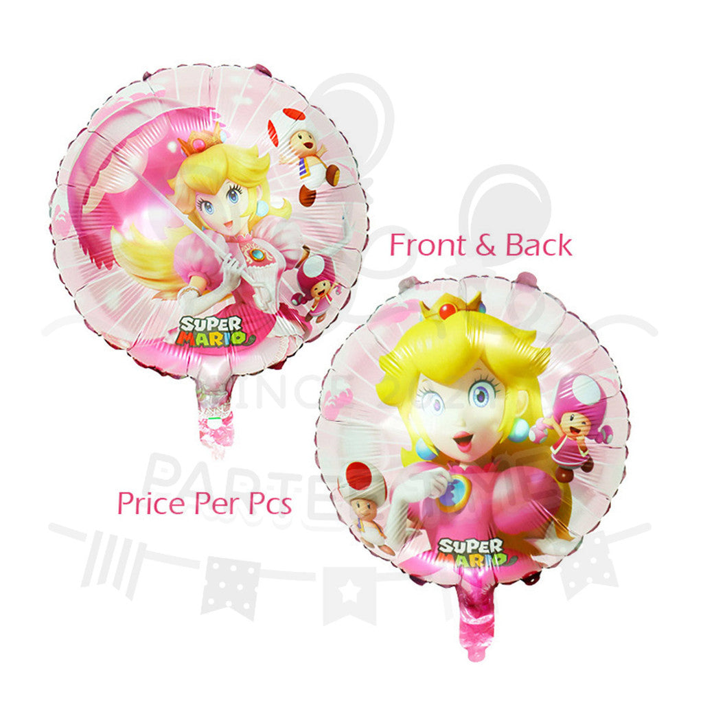 ParteeTime Kids Cute Mario Themed Foil Balloon Birthday Party Decoration Foil Belon Tema Comel Mario Hari Jadi Hiasan