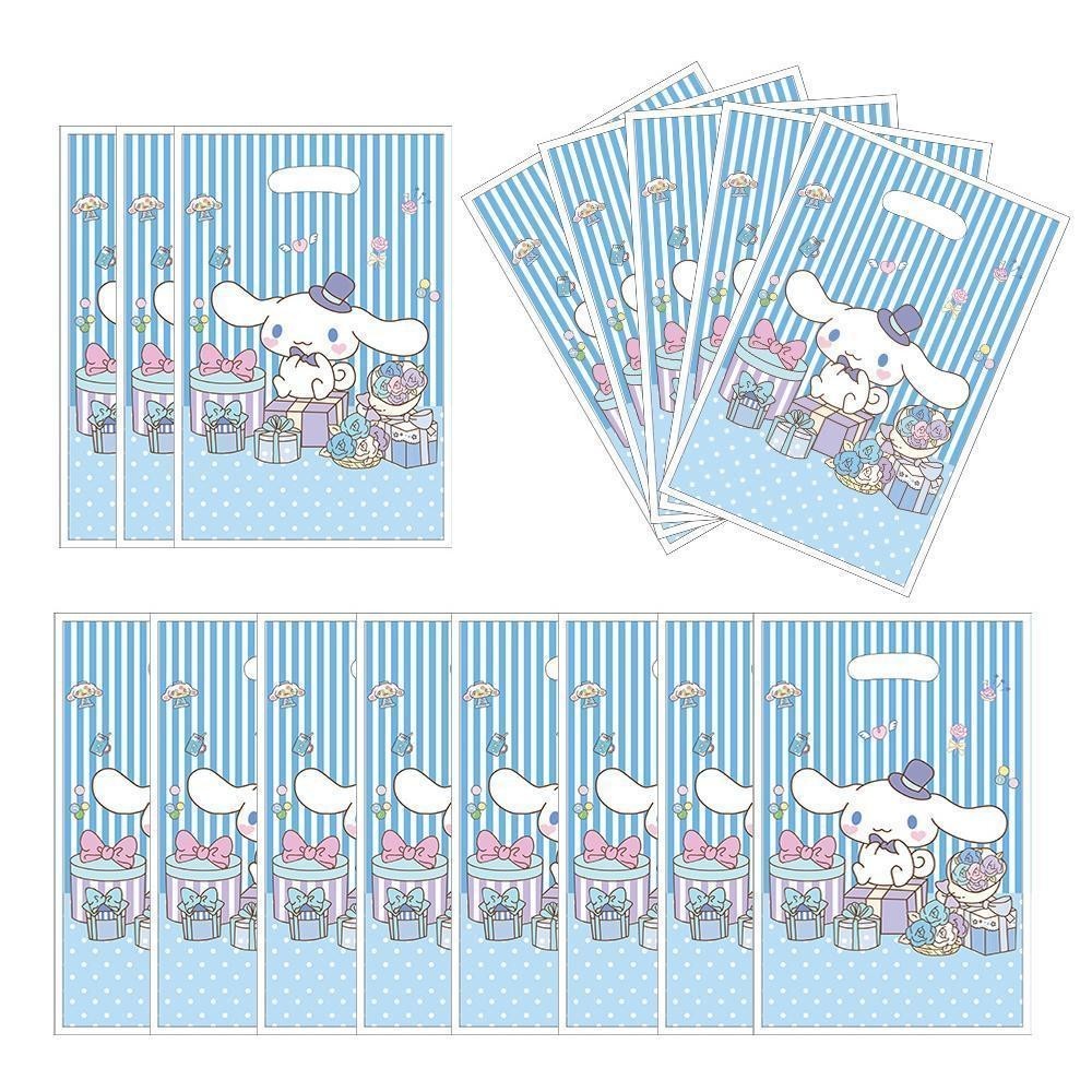 ParteeTime Kids Cinnamoroll Theme Decorations Birthday Party Balloon Banners Hang Swirls Backdrop Tablecloth Cake Topper