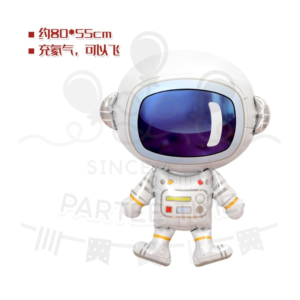 ParteeTime Kids Rocket NASA Astronaut Spaceship Star Wars Robot UFO Themed Foil Balloon Birthday Party Decoration