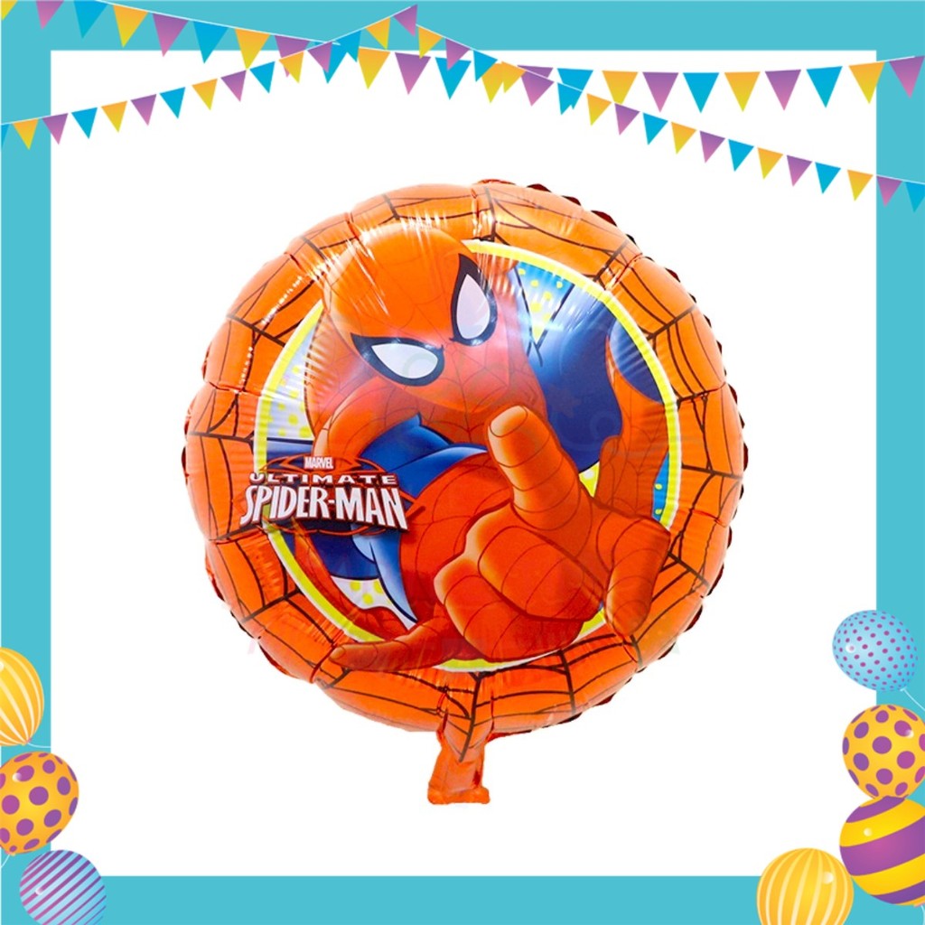 ParteeTime Kids Spidey And His Amazing Friends Birthday Theme Decorations Birthday Balloon Banner Hang Hiasan Hari Jadi