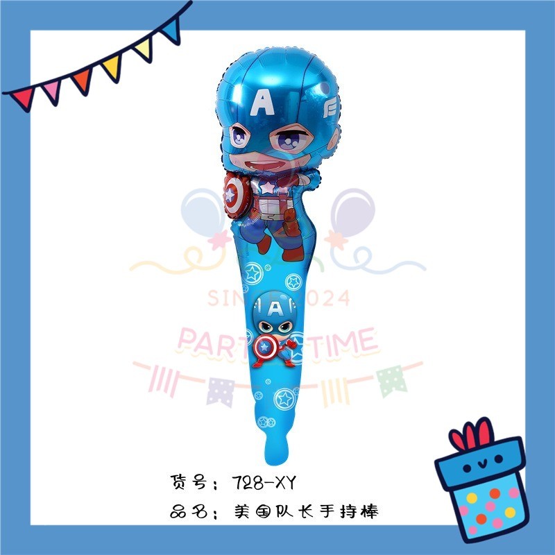 ParteeTime Kids Sanrio Kuromi My Melody Cinnamoroll Cute Handheld Themed Foil Balloon Birthday Party Decoration