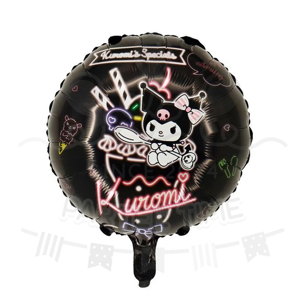 ParteeTime Kids Cute Sanrio Themed Foil Balloon Birthday Party Decoration Foil Belon Tema Comel Sanrio Hari Jadi Hiasan