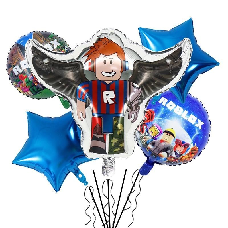 ParteeTime Kids Roblox Girls Theme Decorations Birthday Party Supplies Banners Backdrop Set Budak Hari Jadi Hiasan