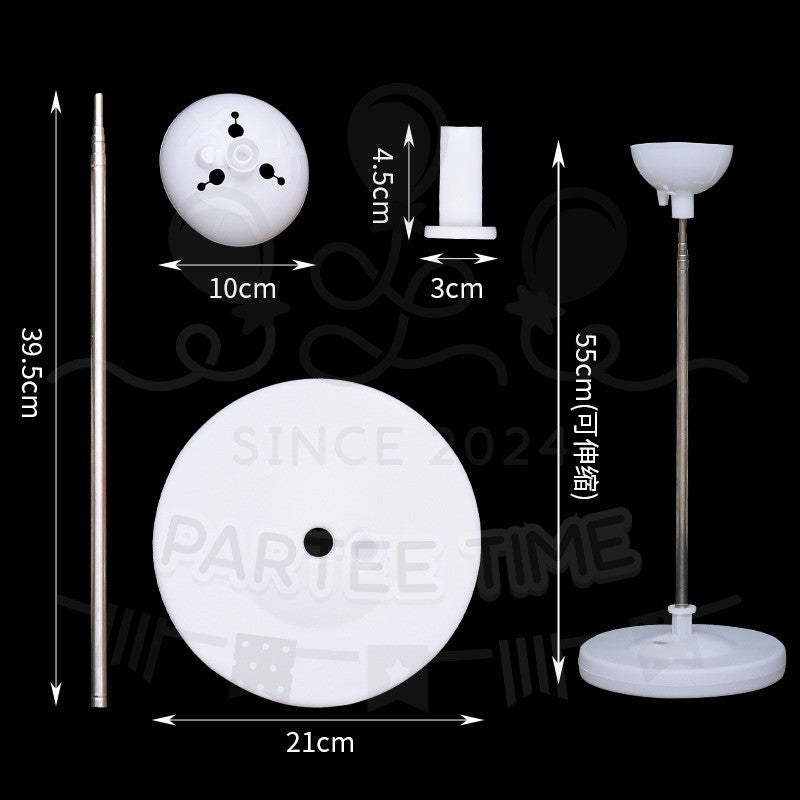 Parteetime Accessories Balloon Adjustable Stand Kit Birthday Party Wedding Graduation Children’s Day Event Celebration