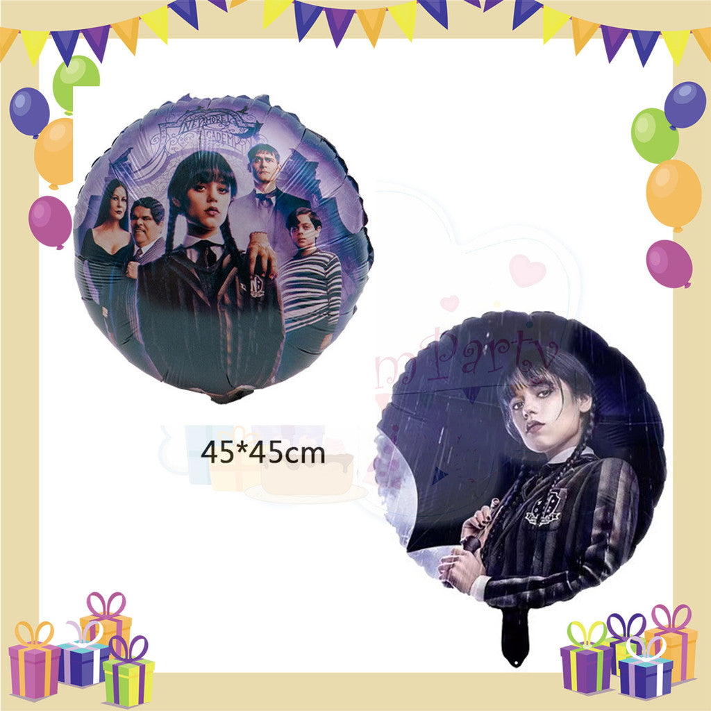 ParteeTime Wednesday Things Foil Balloon Birthday Party