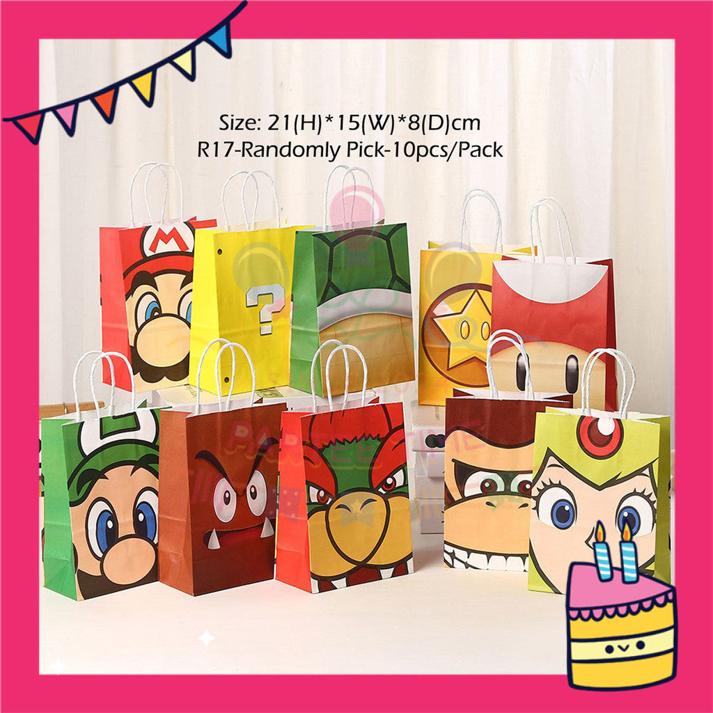 ParteeTime Kids Birthday Party Celebration Decoration Set Princess Peach 4 in 1 Majlis Sambutan Hari Jadi Kanak-Kanak
