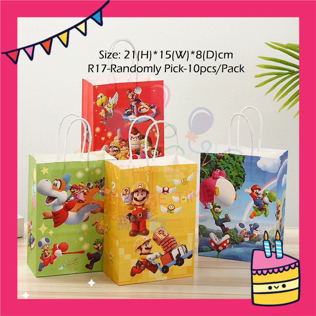 ParteeTime Kids Birthday Party Celebration Decoration Set Princess Peach 4 in 1 Majlis Sambutan Hari Jadi Kanak-Kanak