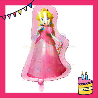 ParteeTime Kids Birthday Party Celebration Decoration Set Princess Peach 4 in 1 Majlis Sambutan Hari Jadi Kanak-Kanak