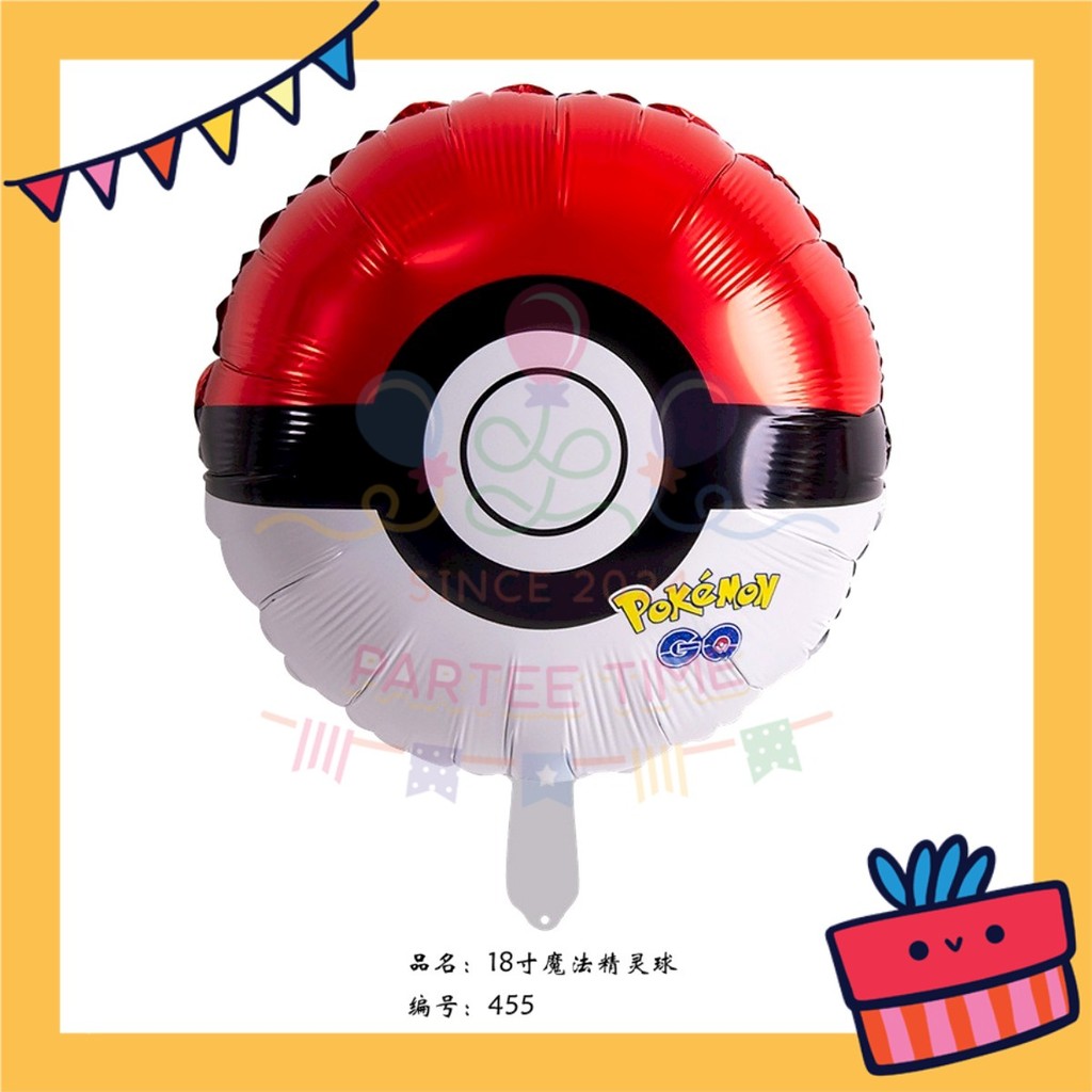 ParteeTime Kids Spd Blaze Baby Shark Themed Foil Balloon Birthday Party Decoration Tema Foil Belon Hari Jadi Hiasan