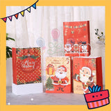 ParteeTime Birthday Kids 1pcs Christmas Party Favor Gift Bags with Handle Paper Bag Doorgift Packaging Goodies Bag Gift