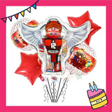ParteeTime Kids Roblox Birthday Party Decoration 5pcs Set Foil Balloon Set Belon Tema Hiasan Hari Jadi Kanak-Kanak