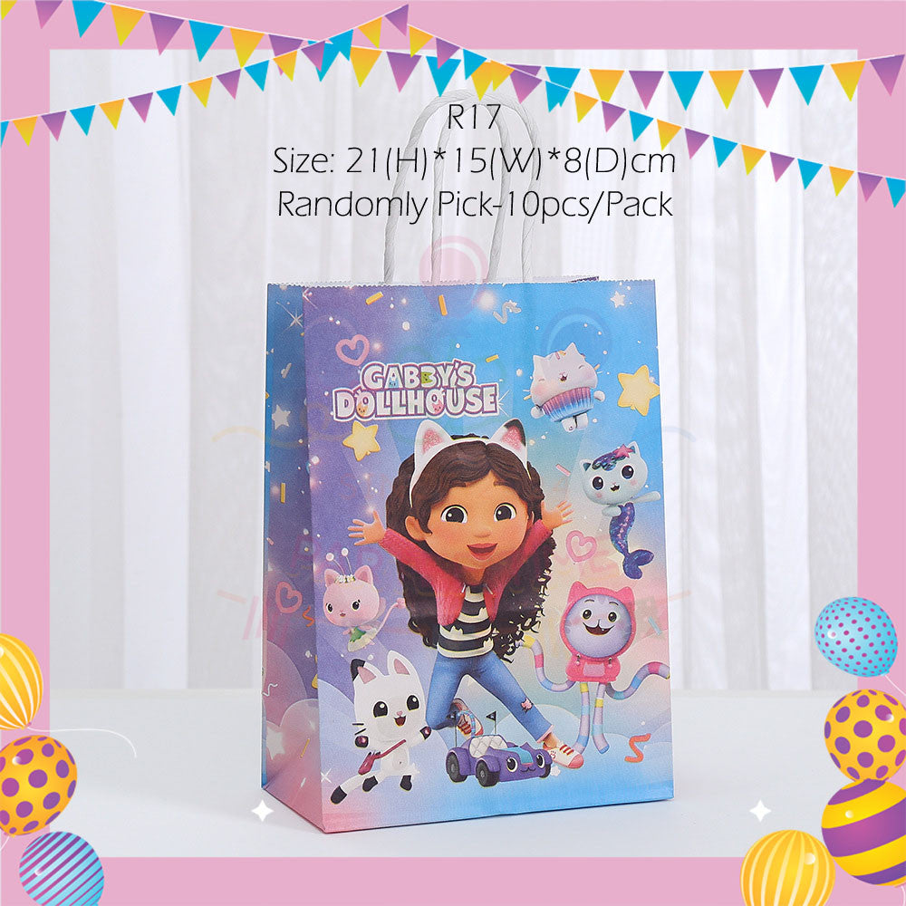ParteeTime Kids Birthday Party Celebration Decoration Set Dollhouse Doll House Gabby 4 in 1 Hiasan Majlis Sambutan Hari Jadi Kanak-Kanak