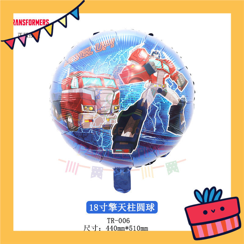 ParteeTime Kids Spd Blaze Baby Shark Themed Foil Balloon Birthday Party Decoration Tema Foil Belon Hari Jadi Hiasan