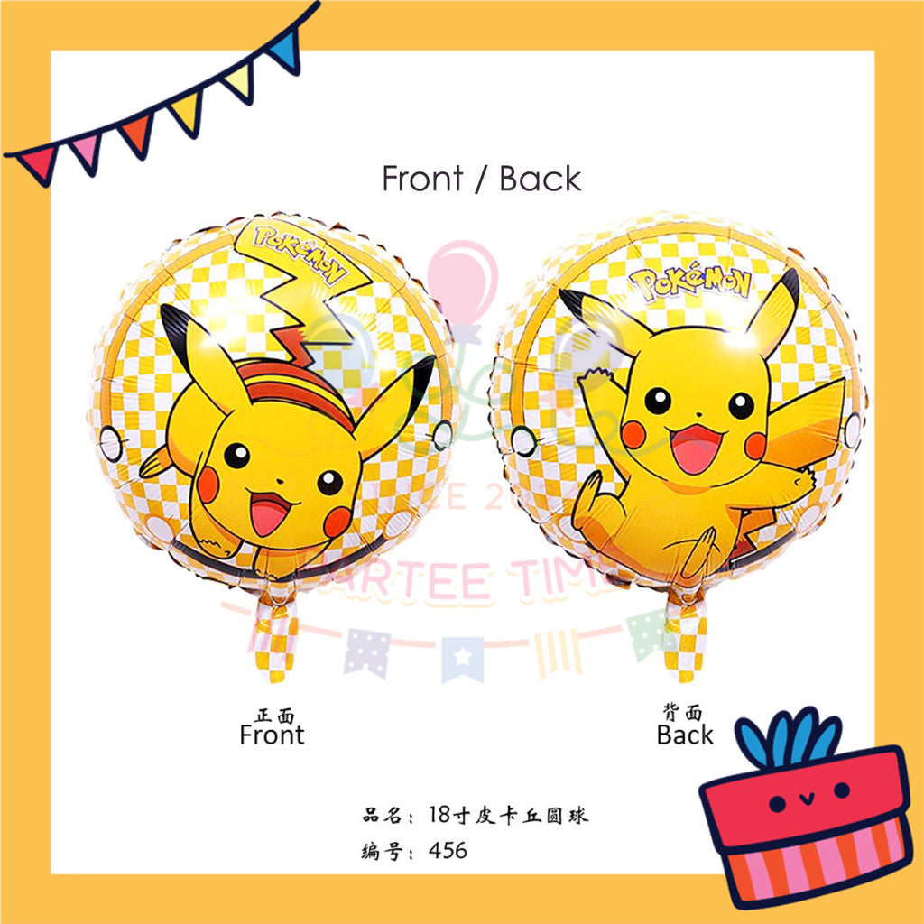 ParteeTime Kids Spd Blaze Baby Shark Themed Foil Balloon Birthday Party Decoration Tema Foil Belon Hari Jadi Hiasan