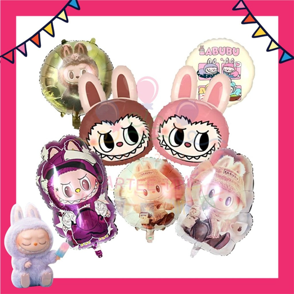 ParteeTime Kids Cute Character Blind Box Star Favour Foil Balloon Birthday Party Decoration Belon Tema Parti Hari Jadi