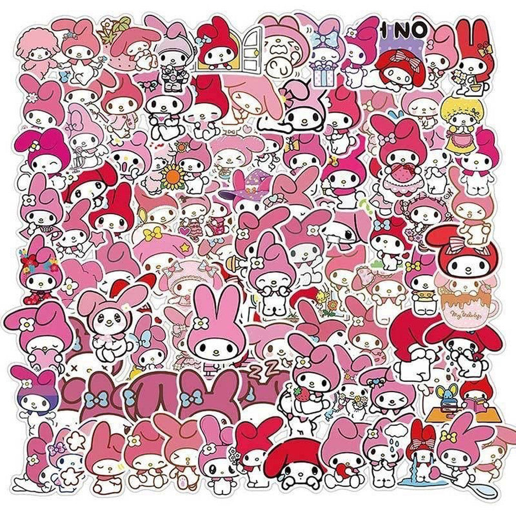 ParteeTime Kids 50pcs 100pcs Cute Cartoon Waterproof Vinyl Sticker for Water Bottle Laptops Computer Desk Helmet Bicycle