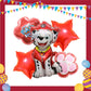 ParteeTime Kids Paw Patrol Birthday Party Decoration 5pcs Set Foil Balloon Set Belon Hari Jadi Kanak-Kanak