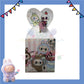 ParteeTime Kids Labubu Theme Decorations Kids Birthday Party Balloon Banners Hang Swirls Backdrop Tablecloth Cake Topper
