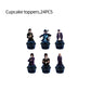 ParteeTime Tema Black Wednesday Birthday Decoration Tableware Supplies Cup Tablecloth Balloon Cake Backdrop