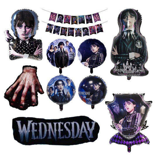 ParteeTime Wednesday Things Foil Balloon Birthday Party