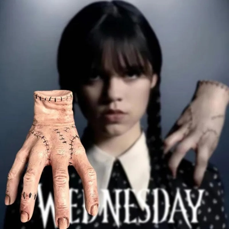 ParteeTime Thing Hand Toy Horror Wednesday Family PVC Figurine Home Halloween Party