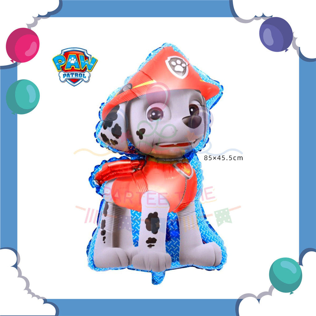 ParteeTime Kid Paw Patrol 1pcs Chase Marshall Skye Themed Foil Balloon Birthday Party Decoration Belon Hiasan Hari Jadi